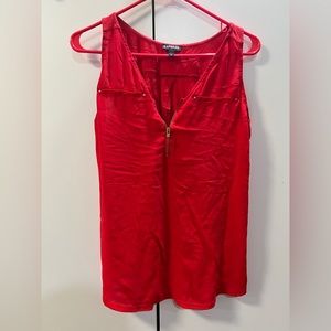 Sleeveless Blouse in Red